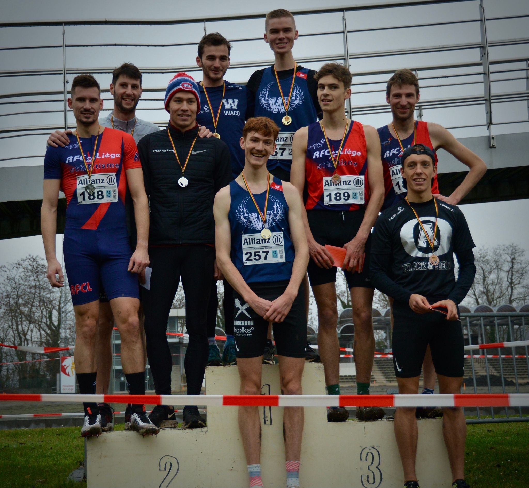 Podium des hommes.